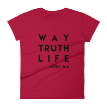 Women's t-shirt Way, Truth, Life